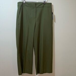 Womens New Tahari Asl Olive Pants